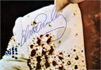 Elvis Presley signed promo photo menu