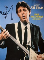 Paul McCartney signed music book