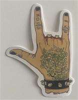 Rock & Roll hand sticker