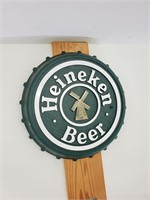 Heineken bottle cap beer sign plastic