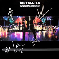Metallica band signed S&M album