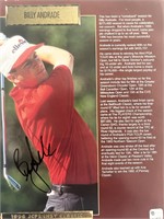 Billy Andrade signed 1996 JC Penney Classic LPGA p
