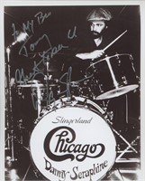 Chicago drummer Danny Seraphine signed photo