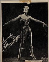 Lillian Briggs facsimile signed photo. 3x5 inches