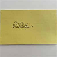 Baseball player Earl Williams original signature
