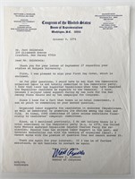 Congressman Matthew J. Rinaldo signed letterc