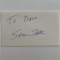 Stan Foster signature cut