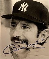 Billy Martin facsimile signed photo. 3x5 inches