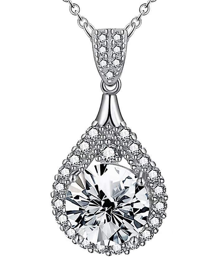 925S 5.0ct Moissanite Diamond Necklace