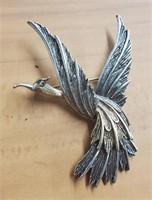 Vintage Phoenix Bird Brooch