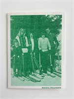 Ted Kennedy and Family Skiing printed Christmas Ca