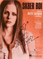 Avril Lavigne signed sheet music