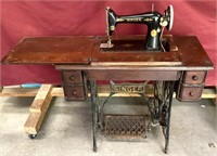 Antique Oak Singer Sewing Machine Treadle Pedal