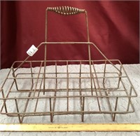 Vintage Motor Oil Can Holder Basket