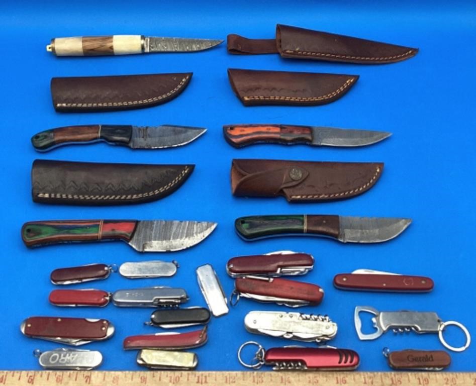 Damascus Steel Knives & Swiss Army Knives/More