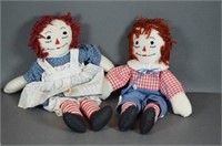 Raggedy Ann & Andy Stuffed Dolls -