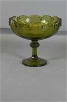 Green Glass Compote