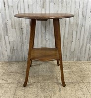Antique Round Oak Parlor Table