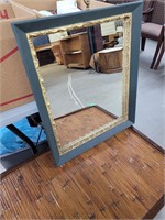 Green gold accents mirror