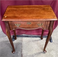 Nice Cherry Lamp Table with One Drawer