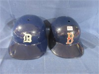 Baseball helmets .
