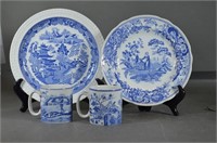 The Spode Blue Room Plate and Cup Collection