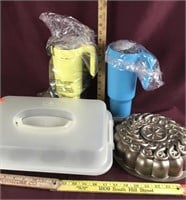 Mixed Lot of Thermo Cups and Cupcake Holder