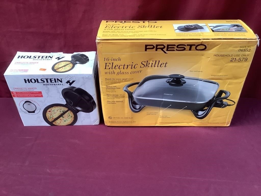 Presto 16 Inch Electric Skillet And Holstein