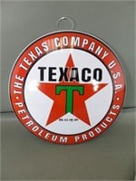 Texaco Metal Button Sign