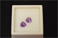 2.45 Ct. Trillion Cuut Purple Flurite Gemstones