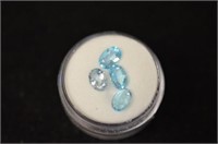 3.50 Ct. Oval Cut Aquamarine Gemstones