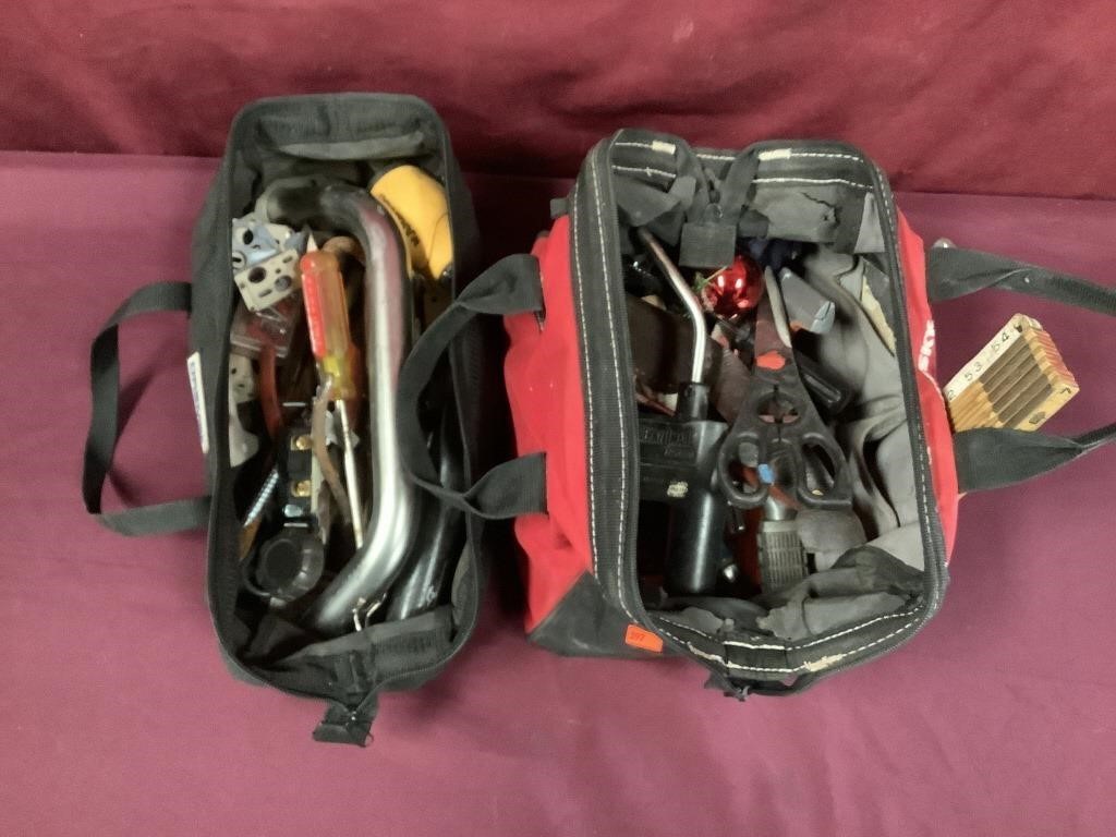 2 Small Bags With Some Tools & Supplies