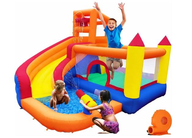 Inflatable Bounce House Water Slide with Blower,