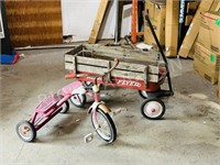 Radio Flyer wagon & tricycle