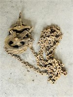 antique hoist & chain