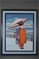 Framed Asian Painting