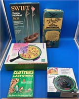 Lot of Vintage Games, Models and Book