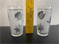 MCM Silver Leaf Glasses