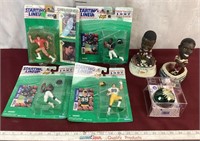 1990's NFL Figures and Redskins Bobbleheads