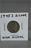 1945 S Silver War Nickel