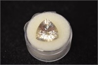6.95 Ct. Triangle Cut Clear Quartz Gemstone