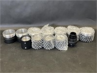 Twelve Various Stainless Steel/Rubber Adapters