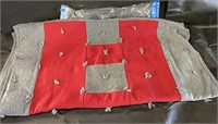 Red & Gray Lap Blanket