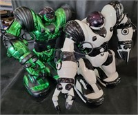Radio Shack Green & White Robosapien Robots