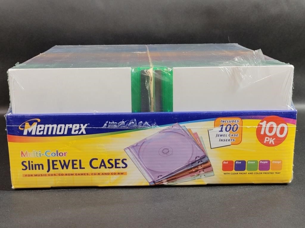 100 Slim Jewel Cases-NEW