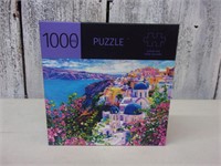 1000pc Puzzle - Painting of Coastal City - NEW