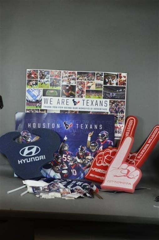 Houston Texans and Houston Rockets Items