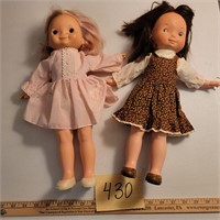 1976 FP Mandy & Jenny Dolls w/HUGE Lot of Clothes