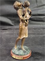 Franklin Mint 'Strands of Love' Bronze Sculpture