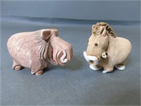 Artesania Riconada Art Horse and Moose Figurine